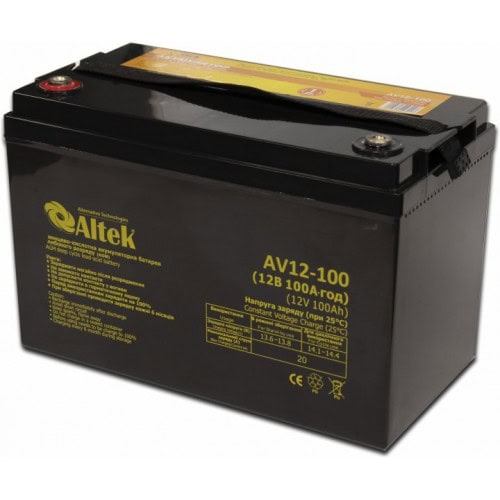 Акумулятор ALTEK ABT-100-12-GEL Акумулятор ALTEK ABT-100-12-GEL - Зображення 1