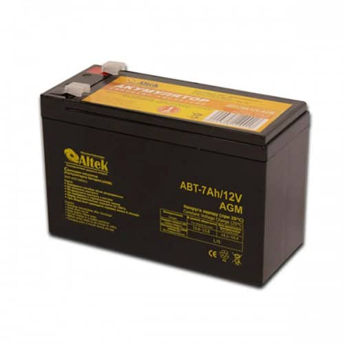 Акумулятор ALTEK ABT 7Аh 12V AGM Акумулятор ALTEK ABT 7Аh 12V AGM - Зображення 1