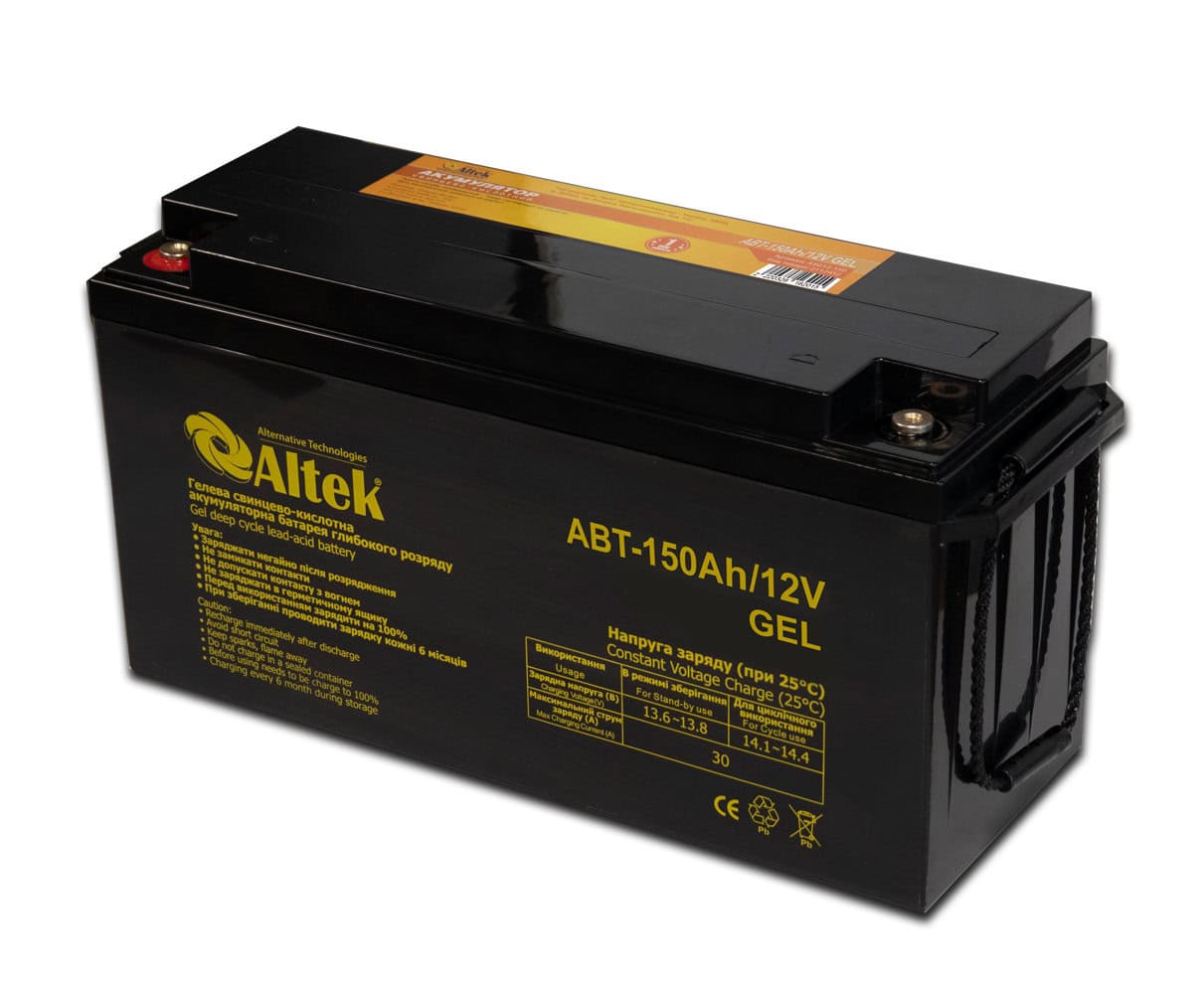 Акумулятор ALTEK ABT-150-12-GEL Акумулятор ALTEK ABT-150-12-GEL - Зображення 1