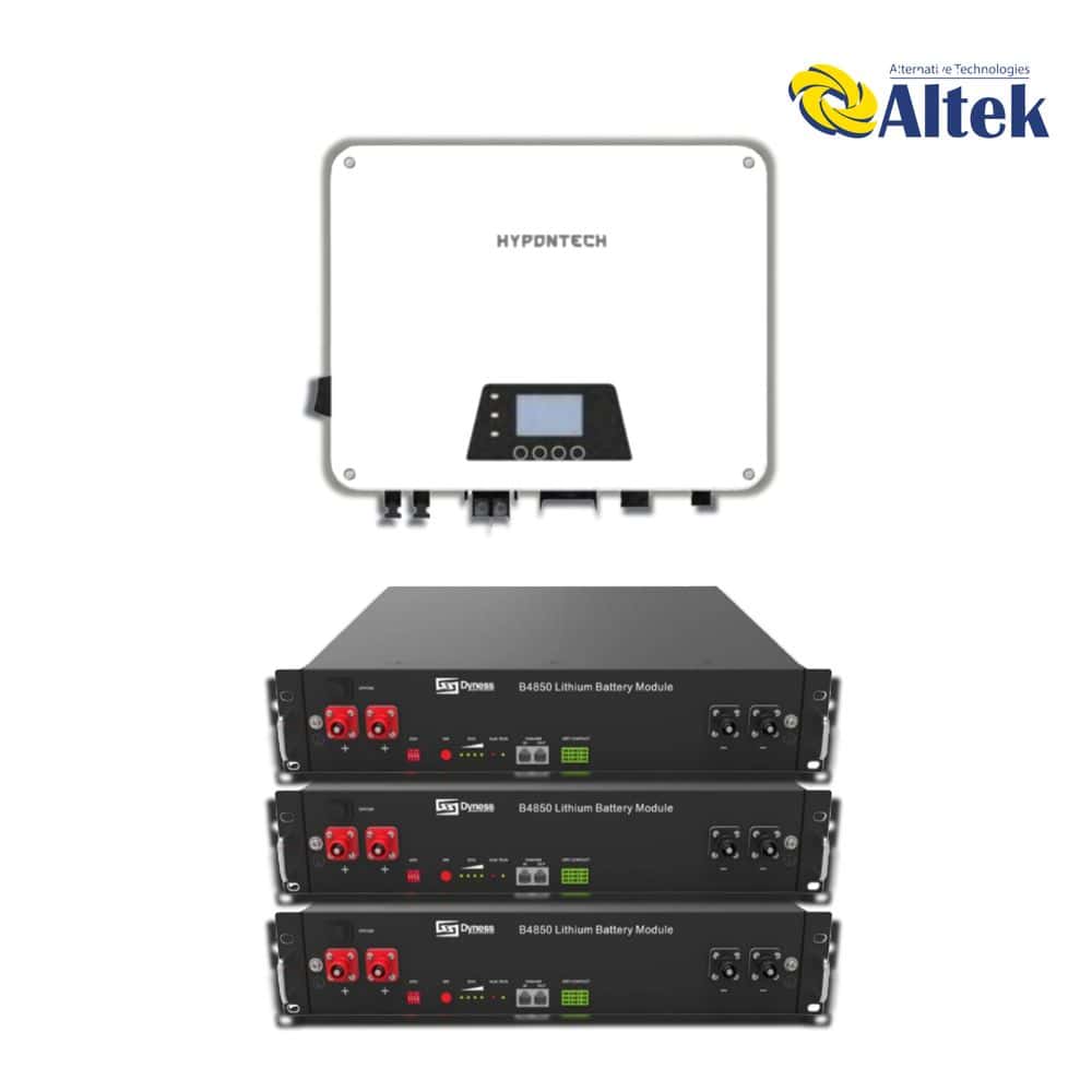 Гібридна станція Hypontech HES-3680 3,68KW, Dyness B4850, 48V – 2.4 кВт (3 шт.) Гібридна станція Hypontech HES-3680 3,68KW, Dyness B4850, 48V – 2.4 кВт (3 шт.) - Зображення 1